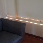 Mensola con luce a led